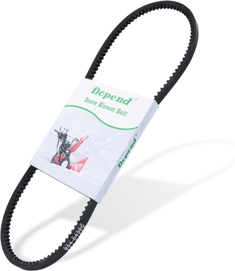 Dopend 954-0430C Auger Belt 3/8’’ x 35’’ for Troy Bilt, Cub Cadet, MTD Snowblower Parts, Replaces 754-0430, 754-0430A, 754-0430B, 754-0430C, 754-0431, 954-0430, 954-0430A, 954-0430B, 954-0431 - Image 1